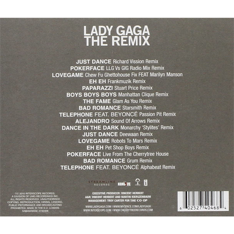 LADY GAGA - THE REMIX (2010 - compilation)
