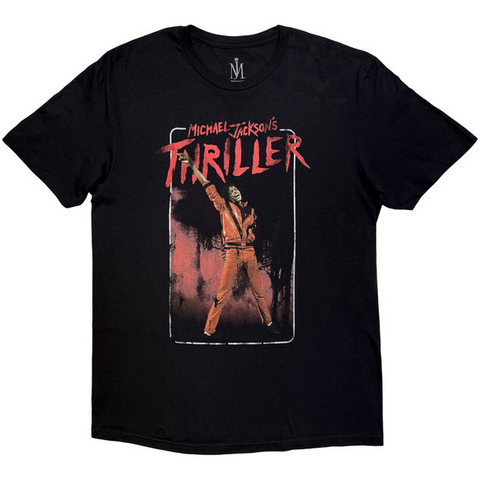 MICHAEL JACKSON - THRILLER WHITE RED SUIT - NERO - (XL) - TSHIRT