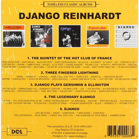 DJANGO REINHARDT - TIMELESS CLASSIC ALBUMS (4cd)