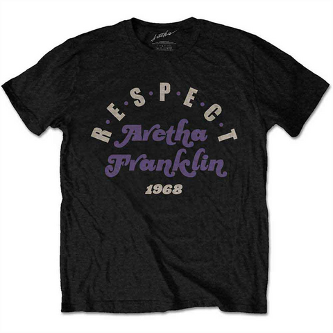 ARETHA FRANKLIN - RESPECT - nero - (S) - t-shirt