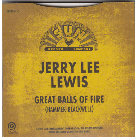 JERRY LEE LEWIS - GREAT BALLS OF FIRE (3'' - MINI VINILE)