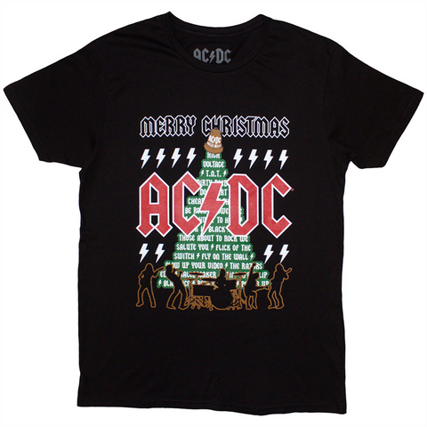 AC/DC - MERRY CHRISTMAS - NERO - (L) - TSHIRT
