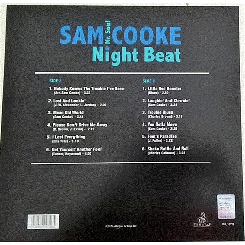 COOKE. SAM - NIGHT BEAT (LP - 1963)
