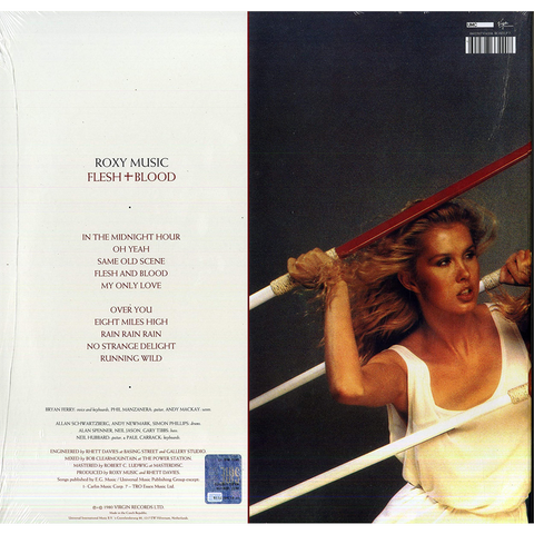 ROXY MUSIC - FLESH + BLOOD (LP - red vinyl - 1980)