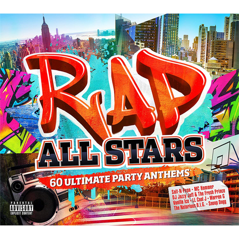 RAP ALL STARS - 60 ULTIMATE PARTY ANTHEMS (3cd)
