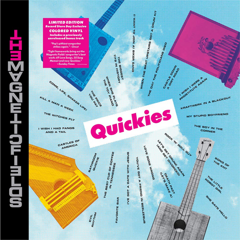 THE MAGNETIC FIELDS - QUICKIES (LP - MAGENTA TRANSP - BLACKFRIDAY'20)