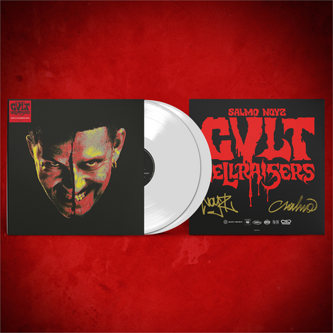 SALMO & NOYZ NARCOS - CVLT: HELLRAISERS (2LP - BIANCO | AUTOGRAFATO | REPACK - 2024)