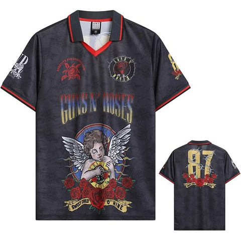 GUNS N ROSES - SWEET CHILD O MINE ROCK FC - (M) - FOOTBALL T-SHIRT