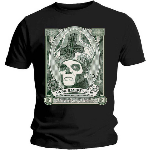 GHOST - PAPA CASH - NERO - (M) - TSHIRT