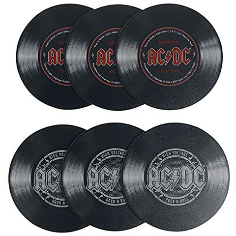 AC/DC - SOTTOBICCHIERI - set 6 pz - AC/DC