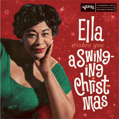 ELLA FITZGERALD - WISHES YOU A SWINGING CHRISTMAS (LP - alt cover | rosso | rem23 - 1960)