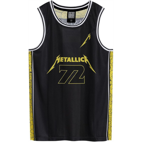METALLICA - 72 - NERO - (L) - BASKETBALL JERSEY