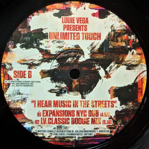 LOUIE VEGA PRESENTS - I HEAR MUSIC IN THE STREETS (12'' - 2020)