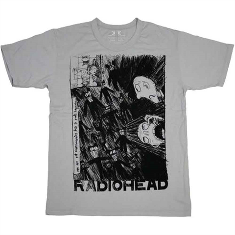 RADIOHEAD - SCRIBBLE - grigio - (XL) - tshirt