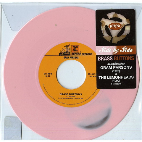 GRAM PARSONS - LEMONHEADS - SIDE BY SIDE: BRASS BUTTONS (7'' - RecordStoreDay 2015)