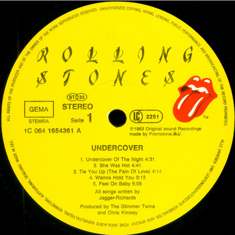 ROLLING STONES - UNDERCOVER (LP - usato | EU - 1983)