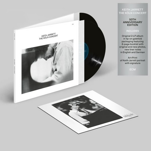 KEITH JARRETT - THE KOLN CONCERT (2LP - 50TH ANN | LIBRETTO 8 PAGINE + ART PRINT | REM25 - 1975)