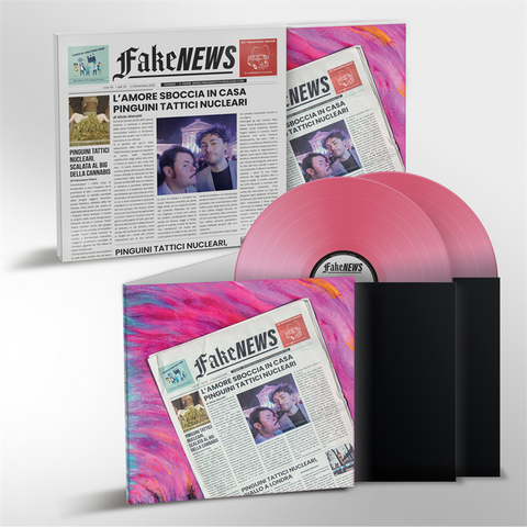 PINGUINI TATTICI NUCLEARI - FAKE NEWS: LOVE STORY (2LP - ROSA - 2022)