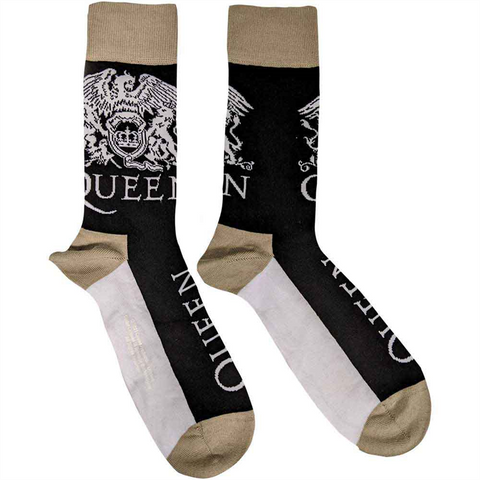 QUEEN - LOGO (STRISCIA BEIGE) - 40-45 - NERO