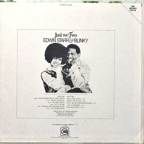 EDWIN STARR & BLINKY - JUST WE TWO (LP - usato - 1969)