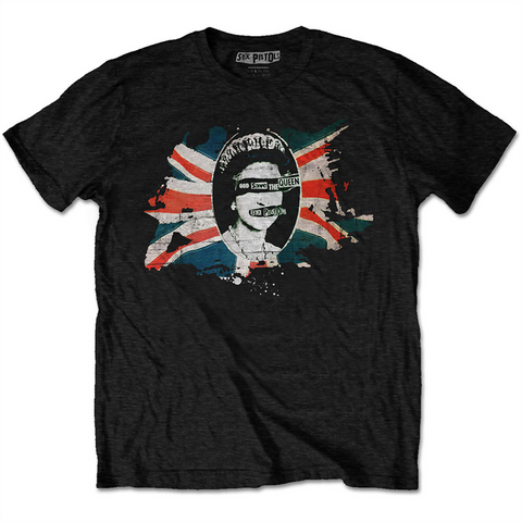 SEX PISTOLS - GOD SAVE THE QUEEN FLAG - NERO - L - T-SHIRT