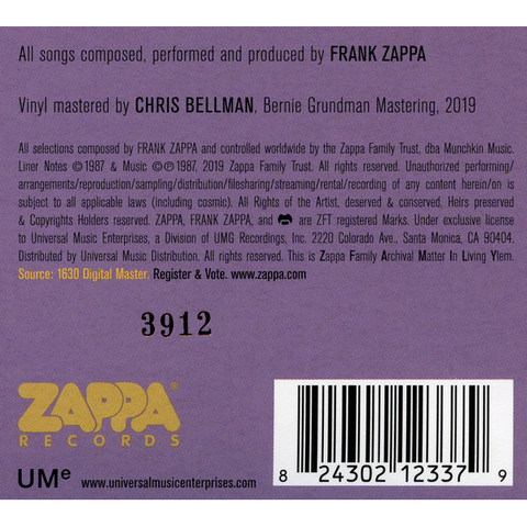 FRANK ZAPPA - THE GUITAR WORLD ACCORDING TO... (LP - RSD'19)
