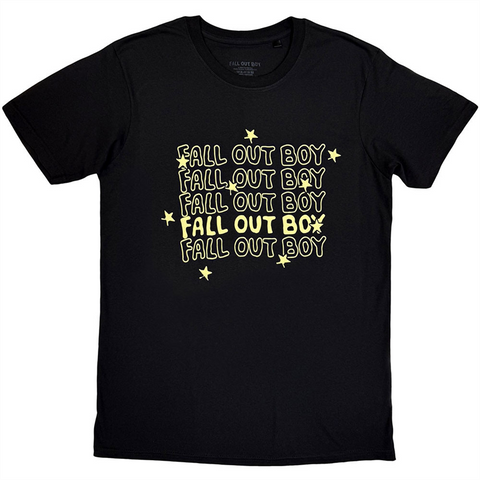 FALL OUT BOY - LOGO REPEAT - NERO - (L) - TSHIRT