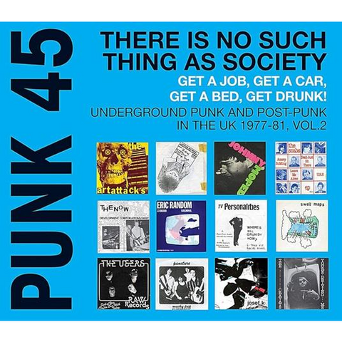 PUNK 45 - ARTISTI VARI - PUNK 45: THERE IS NO SUCH THING AS SOCIETY (2LP - CLRD | COMPILATION - 2024)