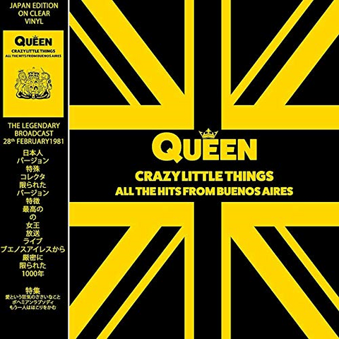 QUEEN - CRAZY LITTLE THINGS - live Buenos Aires (LP - clear vinyl)