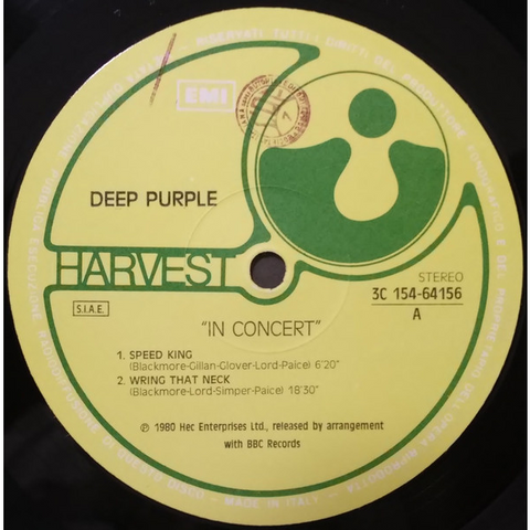 DEEP PURPLE - IN CONCERT (2LP - usato | italy - 1980)