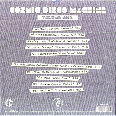 COSMIC DISCO MACHINE - VOLUME 1 (2LP - 2021)