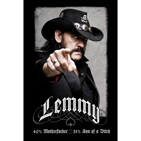LEMMY KILMISTER - 49% MOFO - 610 - POSTER 61X91,5