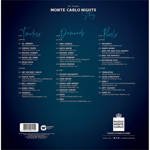 RADIO MONTE CARLO - ARTISTI VARI - MONTE CARLO NIGHTS STORY: 30 YEARS (3LP - 2019)