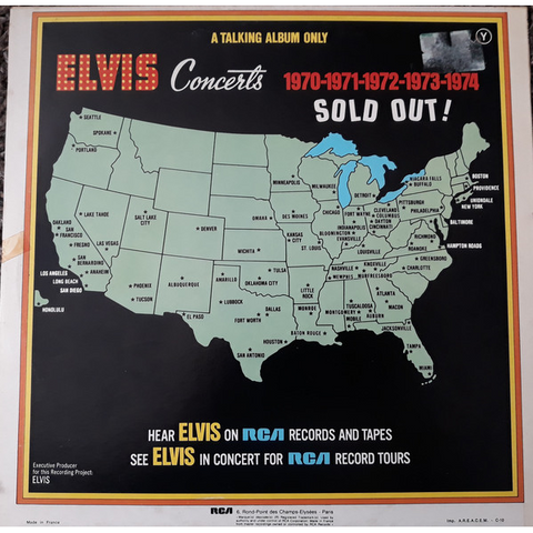 ELVIS PRESLEY - HAVING FUN WITH ELVIS ON STAGE (LP, Album, Mono)