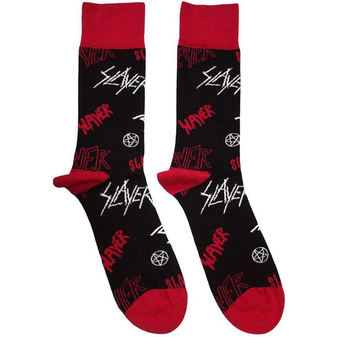 SLAYER - LOGO PATTERN - CALZINI / TAGLIA 40-45