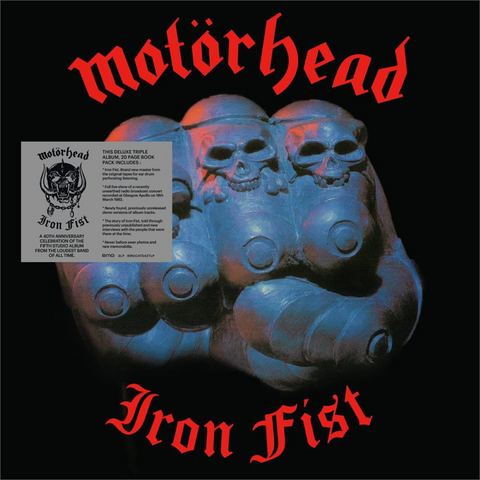MOTORHEAD - IRON FIST (3LP - REM22 - 1982)