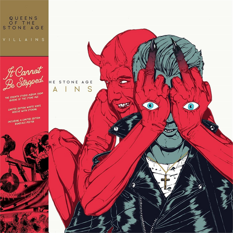 QUEENS OF THE  STONE AGE - VILLAINS (2LP - BIANCO+POSTER | REM22 - 2017)