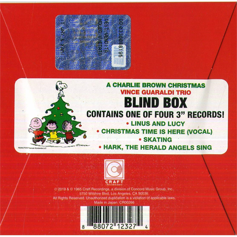VINCE GUARALDI - A CHARLIE BRONW CHRISTMAS (3'' - mini vinile)