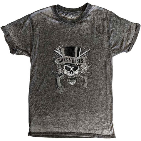 GUNS N ROSES - FADED SKULL - GRIGIO - (S) - TSHIRT
