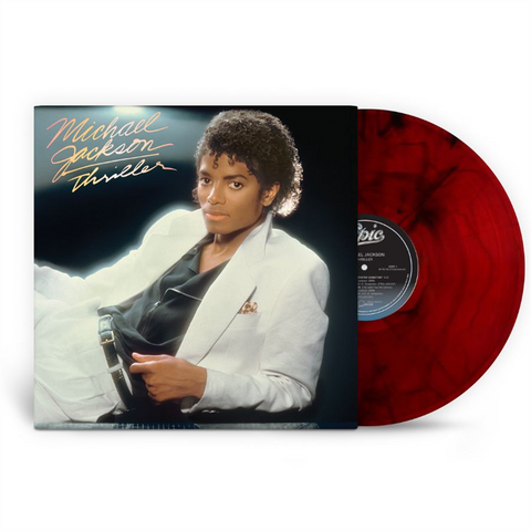 MICHAEL JACKSON - THRILLER (LP - ROSSO&NERO MARMORIZZATO | LTD ED | RE26 - 1982)