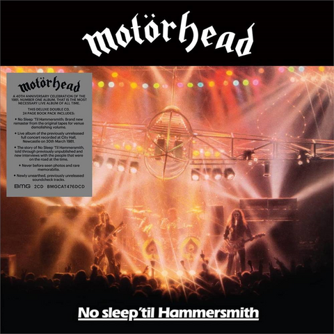 MOTORHEAD - NO SLEEP ‘TIL HAMMERSMITH (1981 - 2cd | rem'21)