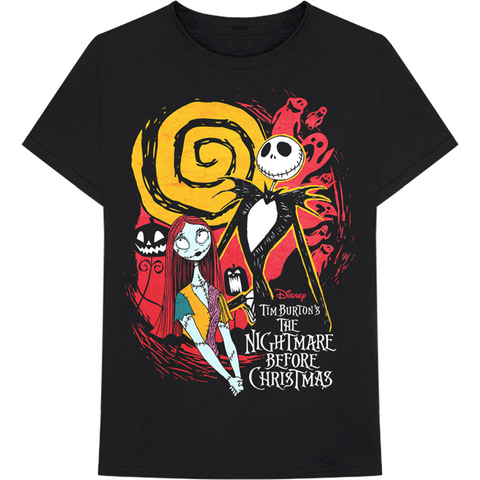 NIGHTMARE BEFORE CHRISTMAS - GHOSTS - NERO - (2XL)  - TSHIRT