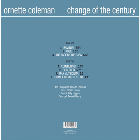 ORNETTE COLEMAN - CHANGE OF THE CENTURY (LP - 1960)