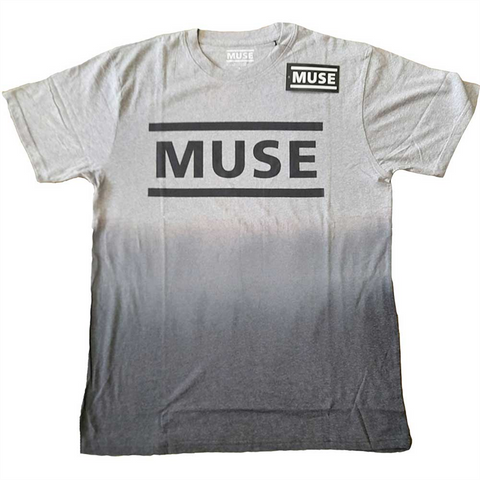 MUSE - LOGO tyedye- grigio sfumato - L - t-shirt