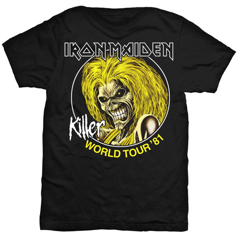 IRON MAIDEN - KILLER WORLD TOUR 81 - Unisex - (M) - T-Shirt