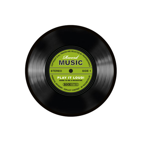 TAPPETINO MOUSE Â€“ MOUSEPAD - RECORD MUSIC (vinile) – green