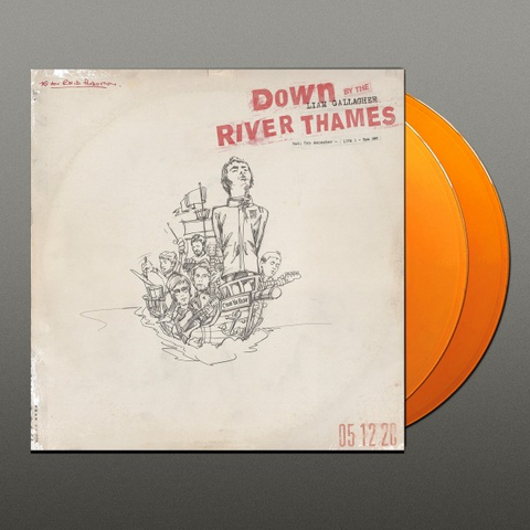 LIAM GALLAGHER - DOWN BY THE RIVER THAMES (2LP - live | arancione - 2022)