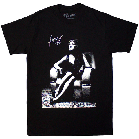 AMY WINEHOUSE - CHAIR - NERO - (L) - TSHIRT