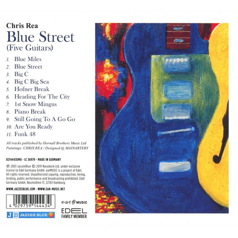 CHRIS REA - BLUE STREET [FIVE GUITARS] (2019 - INSTRUMENTAL JAZZ)