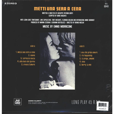 ENNIO MORRICONE - SOUNDTRACK - METTI UNA SERA A CENA (LP - 1969)